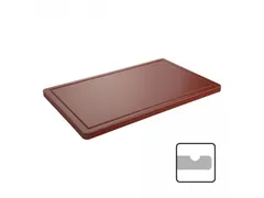 Caterchef HACCP Snijblad Bruin met geul 60x35x2cm