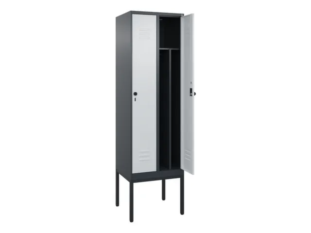 locker voor scheiding van kleding,HxBxD 2120x600x500mm,2vak