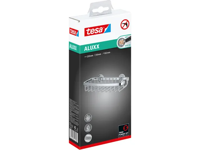 Aluxx klein doucherek hoogglans verchroomd