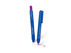 Markeerstift intrekbaar detecteerbaar blauw roze inkt 10 stuks