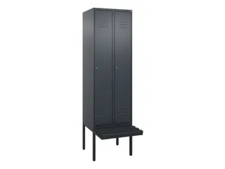 locker met bank,HxBxD 2120x600x815mm,2vak,vak B 300mm,cil.-slot - 1