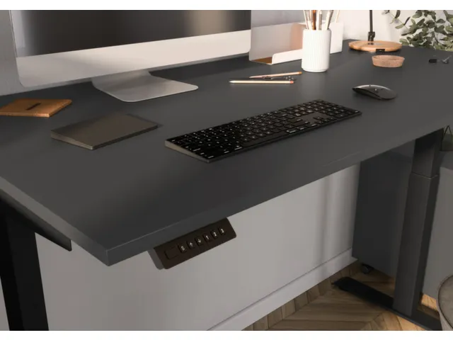 Bureau à hauteur réglable élec.,HxlxP 720-1200x1200x800mm