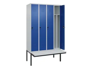 locker voor scheiding van kleding,HxBxD 2120x1200x815mm,4vak - 2