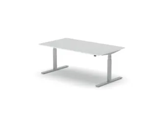 Elektrisch ihv bureau,HxBxD 650-1310x1800x1000mm,blad wit - 1
