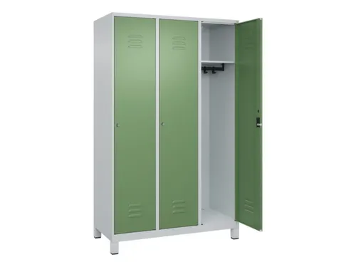 locker,HxBxD 1950x1200x500mm,3vak,vak B 400mm,cil.-slot,voeten