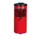 Afval/asbak-Veiligheidsafvalbak Wandbevestiging HxØ 410x180Mm Rood