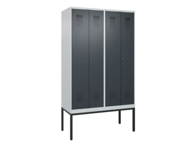 locker voor scheiding van kleding,HxBxD 2120x1200x500mm,4vak