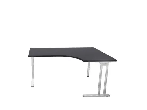 Bureau In Vrije Vorm Hxbxd 720x1600x1200mm Cc-Zwart C-voet