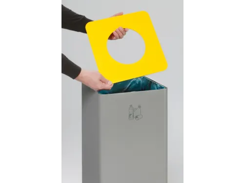 afvalverzamelaar,1x70l,HxBxD 796x320x320mm,klemring