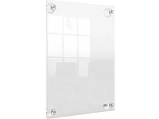 Premium Plus verplaatsbaar acryl informatiebord, wandgemonteerd, ft A4 - 1