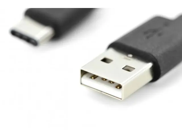USB Type-C-aansluitkabel Type C naar A St/St 1m 3A, 480 MB 2.0 Zwart