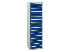 ladekast HxBxD 1800x500x500mm 17laden vergrendeling RAL7035 RAL5010