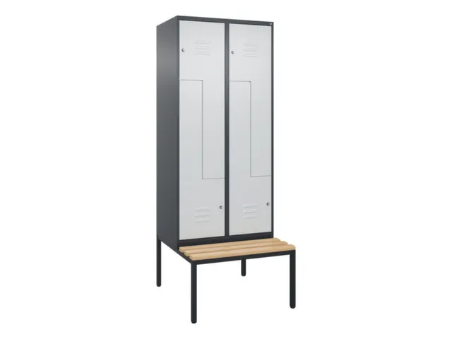 armoire vestiaire Z HxlxP 2120x800x815mm 4compart.