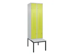 Z-garderobekast,HxBxD 2120x600x815mm,2vak,vak B 300mm,cil.-slot