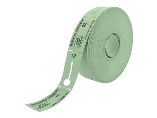 Garderobebonnen Combicraft nummering 1 t/m 500 groen 500 stuks