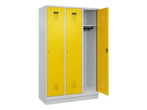 locker,HxBxD 1950x1200x500mm,3vak,vak B 400mm,cil.-slot,sokkel