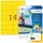 HERMA 5058 Verwijderbare etiketten A4 105x42,3mm Geel 280 stuks