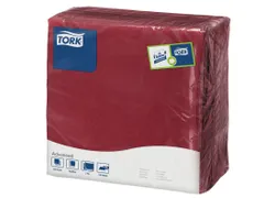 Tissue Servet 39x39cm 2-Laags 1/4 Vouw Burgundy 12x150st