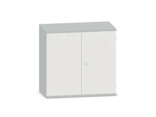 kantoorkast,HxBxD 770x800x430mm,decor romp lichtgrijs,decor front wit - 2