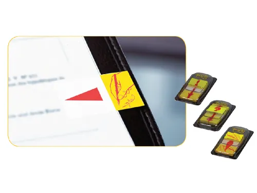 Indextabs Post-it 68031 25,4x43.2mm " hier ondertekenen" geel