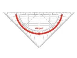 Geodriehoek Maped 028600 16cm Flexibel Transparant