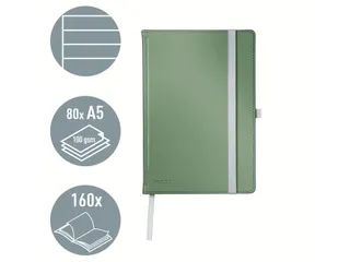 Notitieboek Leitz Style A5 lijn 160 pagina's groen - 7