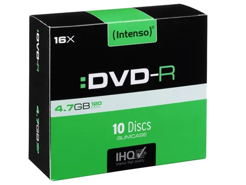 Intenso 4101652 DVD-R disc 4.7 GB 10 stuk(s) Slimcase