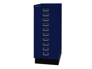 kantoor-ladekast HxBxD 670x279x380mm 10 laden romp oxfordblauw staal - 4
