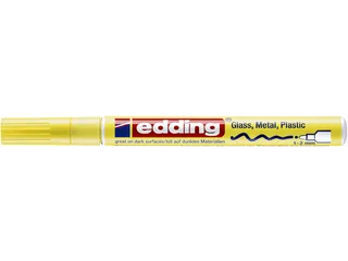 Viltstift Edding 751 lakmarker rond pastel geel 1-2mm - 2