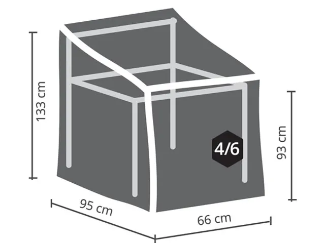 Buitenhoes Voor Stapelstoelen - 95cm