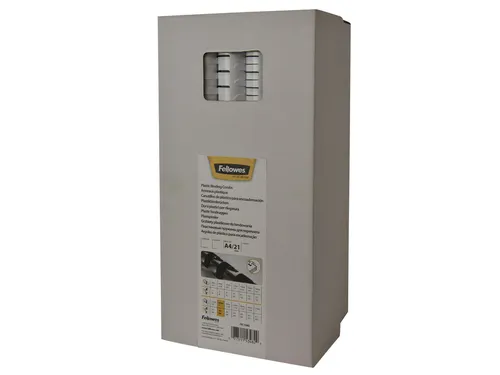 Bindrug Fellowes 10mm 21-rings A4 wit 100stuks