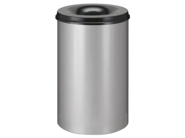 corbeille à papier,auto-extinguible,110l,HxØ 720x470mm