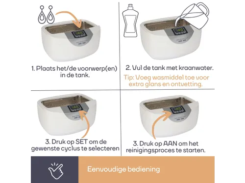 Ultrasone Reiniger Met Tijdschakelaar 2.6 Liter