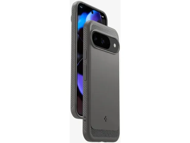 Spigen Case ACS07783 Google Pixel 9 (Pro) Rugged Armor Marble Gray