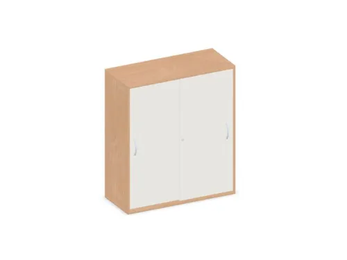 schuifdeurkast,HxBxD 1150x1000x430mm,decor romp beuken,decor front wit