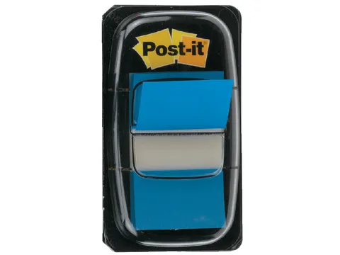 Indextabs 3M Post-it 680 25.4x43.2mm blauw