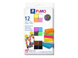 Klei Fimo effect colour pak à 12 neon kleuren - 1