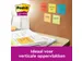 Memoblok Post-it 622 Super Sticky 47,6x47,6mm Carnival 12 stuks