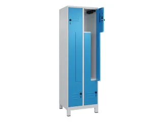 Z-garderobekast,HxBxD 1950x600x500mm,vak B 150/300mm,draaigrendel - 2