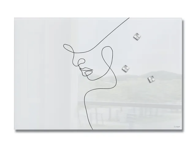Glas Magneetbord Sigel Artverum Line Art 60x40cm