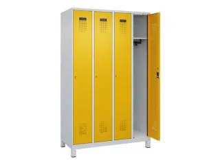 locker,HxBxD 1950x1200x500mm,4vak,vak B 300mm,cil.-slot,voeten - 2