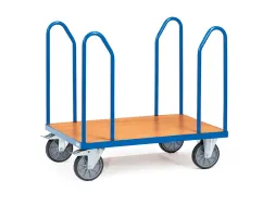 Platformwagen Met Beugels 1580 500kg 850x500mm Ral5007 Hout