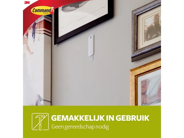 Haak Command kunststof tbv schilderijen incl bevestigingsstrip