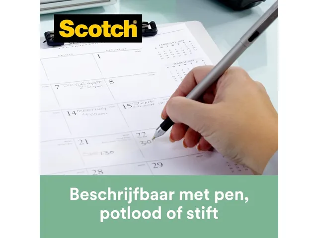 Plakband Scotch Magic 900 19mmx33m onzichtbaar mat 9 rollen