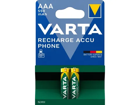 Batterij VARTA oplaadbaar Accu Phone 2x AAA 550mAh