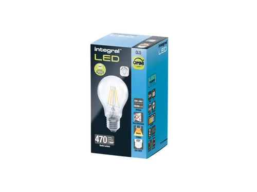 Ledlamp Integral E27 2700K warm wit 3.4W 470lumen