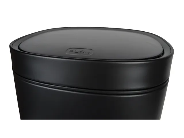Afvalbak Desq Touch 50 liter RVS zwart