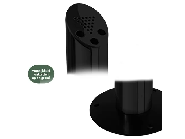 Cendrier colonne BRASQ AT300 inox noir