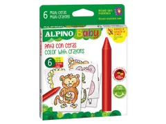 Baby waskrijtjes set van 6 stuks