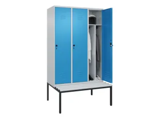locker voor scheiding van kleding,HxBxD 2120x1200x815mm,3vak - 3
